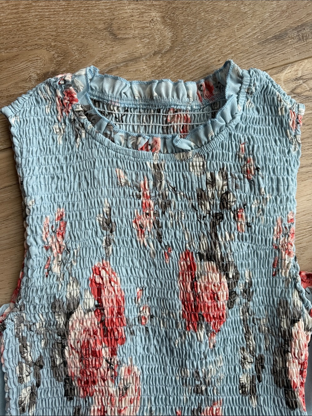 Small Blue Floral Dress - Picture 2 of 4